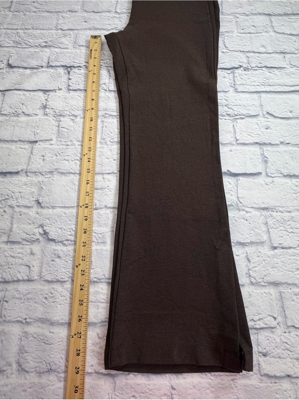 Time and Tru Brown Knit Bootcut Pants. Size XL - Picture 6 of 8